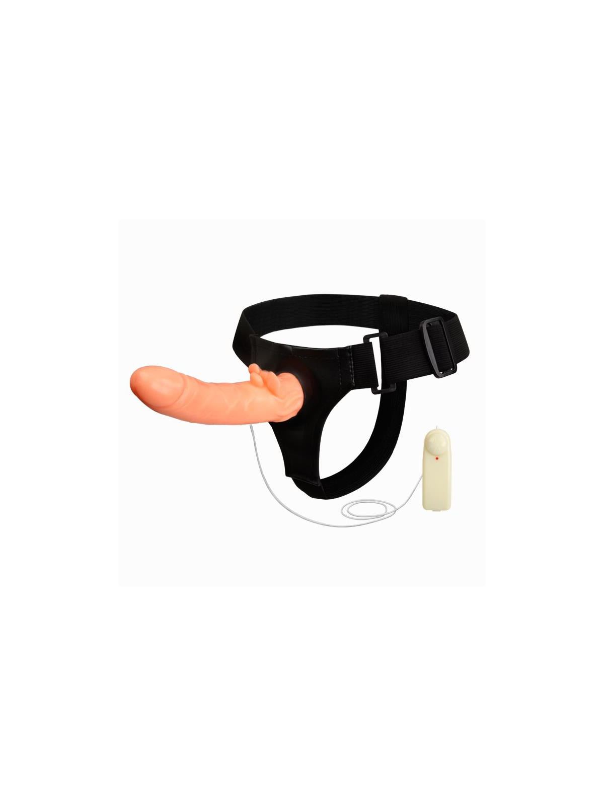 Baile Arnés con Dildo y Control Remoto 18 cm