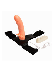 Baile Arnés con Dildo y Control Remoto 18 cm