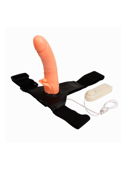 Baile Arnés con Dildo y Control Remoto 18 cm