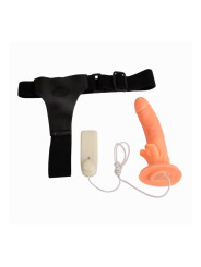 Baile Arnés con Dildo y Control Remoto 18 cm