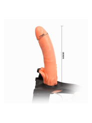 Baile Arnés con Dildo y Control Remoto 18 cm