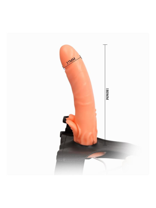 Baile Arnés con Dildo y Control Remoto 18 cm