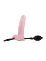 Baile Dildo con Bomba Color Natural