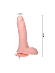 Baile Dildo con Bomba Color Natural