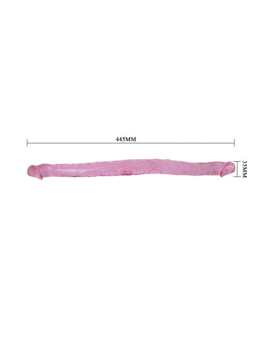 Dildo Doble Color Rosa 44 cm