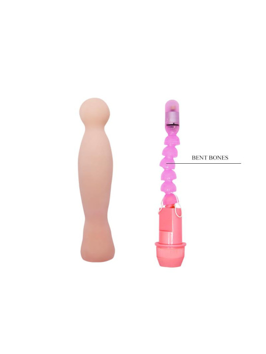 Dildo VIbrador Color Natural 22 cm