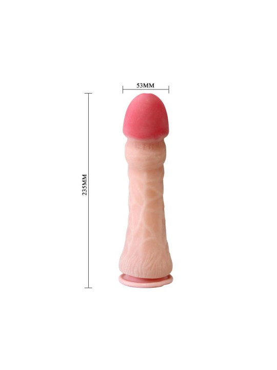 Baile Dildo con Ventosa Color Natural 23.5 cm