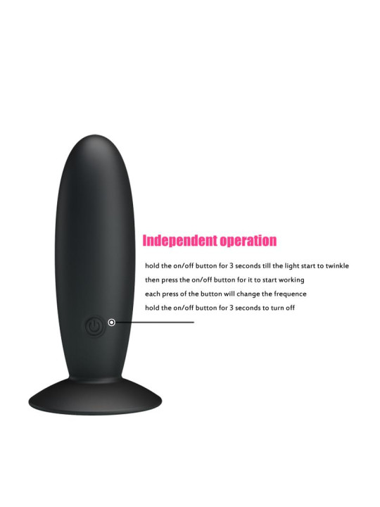 Pretty Love Plug Anal Vibrador Color Negro