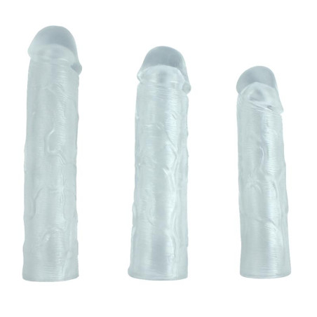 Pack 3 Fundas para el Pene Alex Transparentes