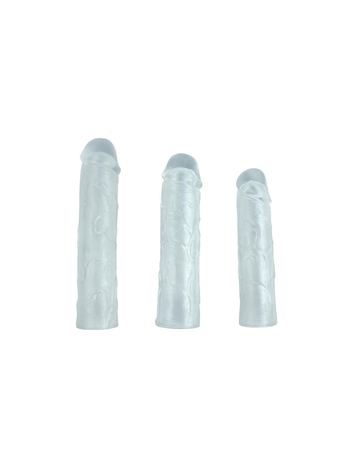 Pack 3 Fundas para el Pene Alex Transparentes