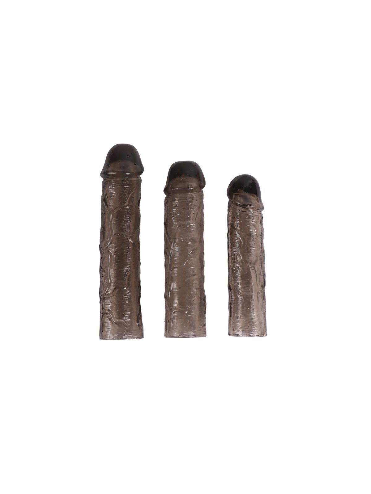 Pack 3 Fundas para el Pene Alex Color Negro