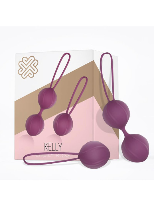 Kelly Bolas Kegel Silicona Púpura