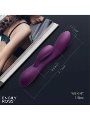 Bacall 3.0 Vibrador Silicona Liquida Inyectada Doble Motor USB Púrpura