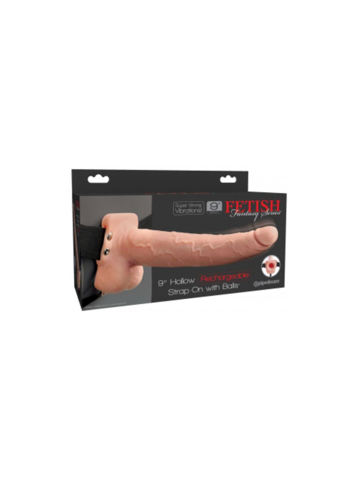 Arnes Elastico con Dildo Hueco 9 10 Funciones Vibracion USB Natural