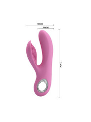 Vibrador Canrol USB Silicona Rosa Suave