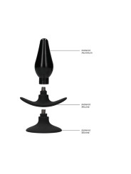 Set Plug Anal y Ventosa Putiaguda Grande Negro