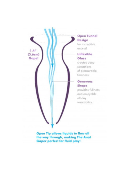 Plug Anal Mega Anal Gaper Transparente