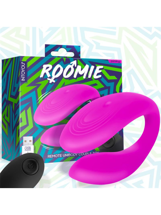 Roomie Vibrador para Parejas Silicona Líquida Unibody Control Remoto USB