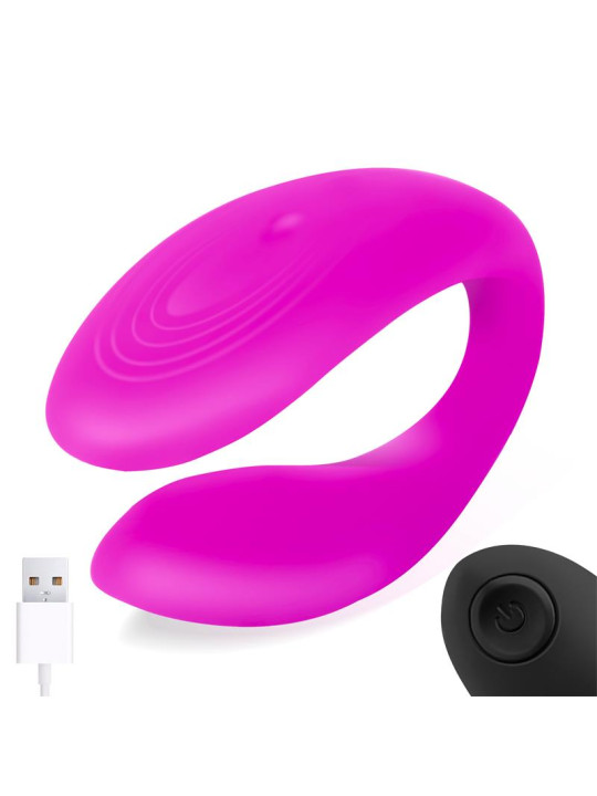 Roomie Vibrador para Parejas Silicona Líquida Unibody Control Remoto USB