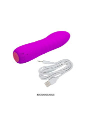 Vibrador Abner USB Silicona Purpura