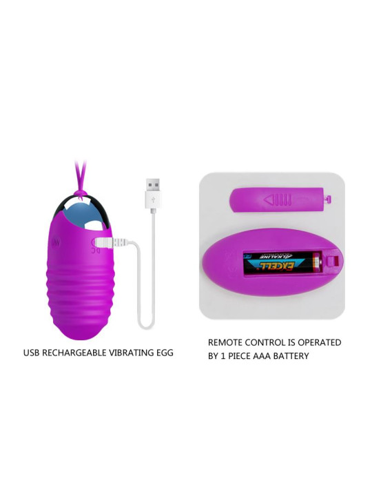 Huevo Vibrador Jessica USB Purpura