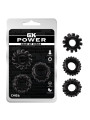 Kit 3 Anillos Pene Gear Up Negro