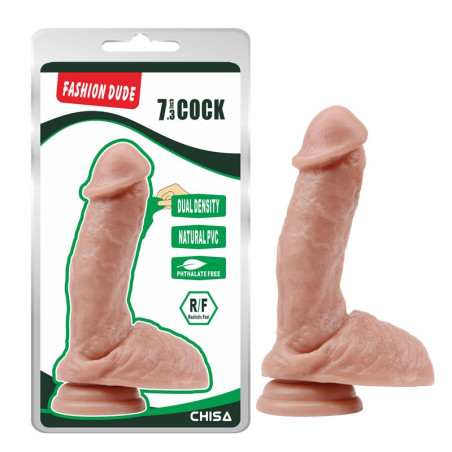 Dildo Dual Density Fashion Dude 7.3 Natural