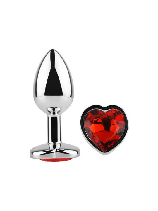 Plug anal Base Corazón Red Scarlet Talla L