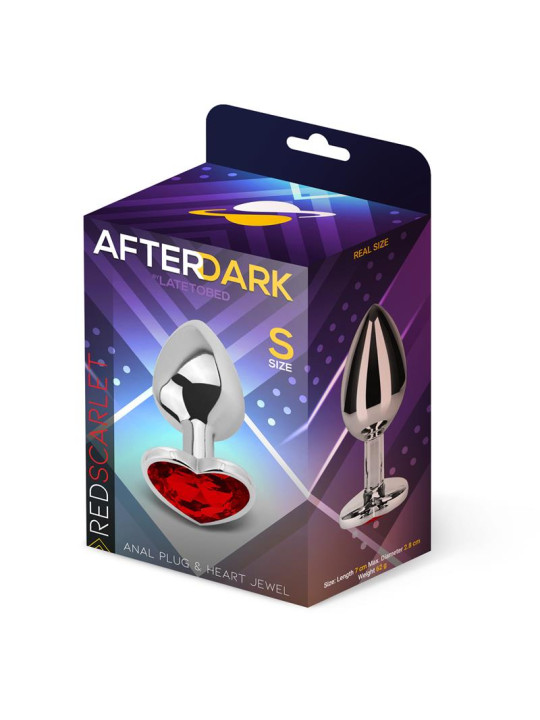 Plug Anal Joya de Corazón Red Scarlet Talla S