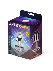 Plug Anal con Joya de Corazón Blanco Talla S