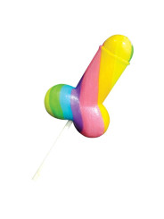 Piruleta Forma de Pene Multicolor