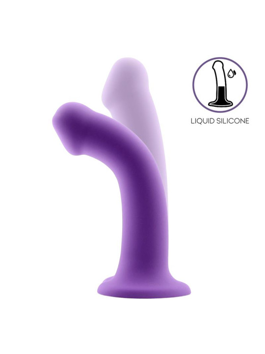 Bouncy Dildo Silicone Flexible Hiper Flexible 7.5 - 19 cm Talla L Púrpura