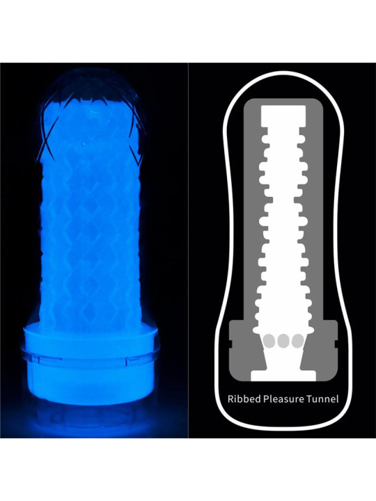 Masturbador Masculino Lumino Luz Azul