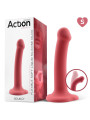 Bouncy Dildo Silicona Líquida Hiper Flexible 6.5 - 16.5 cm Talla S Burgundy