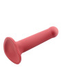 Bouncy Dildo Silicona Líquida Hiper Flexible 6.5 - 16.5 cm Talla S Burgundy
