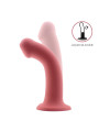 Bouncy Dildo Silicona Líquida Hiper Flexible 7 - 18 cm Talla M Burgundy