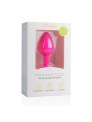 Plug Anal con Diamante Pequeño Rosa