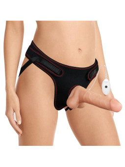 Arnés con Dildo con Vibración y Control Remoto 7.5