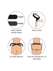 Arnés con Dildo con Vibración y Control Remoto 8.5