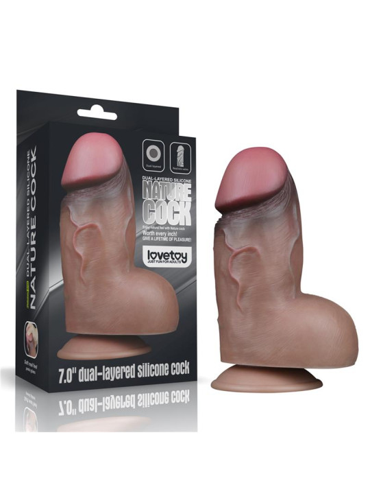 Dildo Doble Capa Silicona Platinum 7
