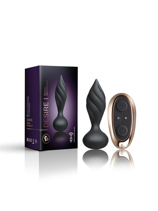 Plug Anal con Control Remoto Petite Sensations Desire Negro