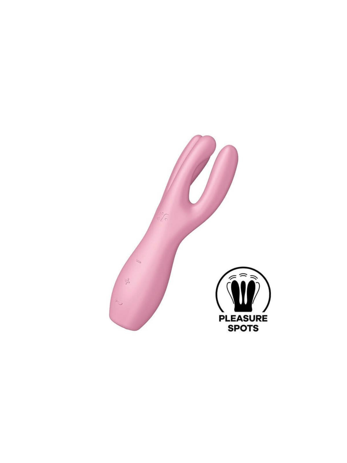 Threesome 3 Lay-on Vibrador 3 Motores Rosa