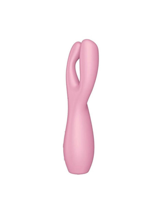 Threesome 3 Lay-on Vibrador 3 Motores Rosa