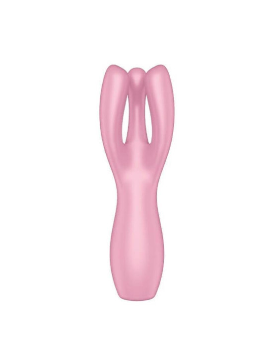 Threesome 3 Lay-on Vibrador 3 Motores Rosa