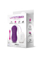 Orio Huevo Vibrador y Movimiento Telescópico Up and Down Control Remoto Púrpura