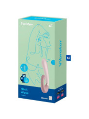 Heat Wave Vibrador con Efecto Calor Mauve con APP