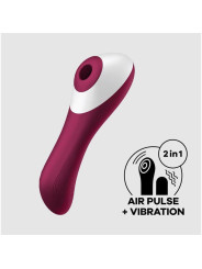 Dual Crush Vibrador y Succionador USB Rojo