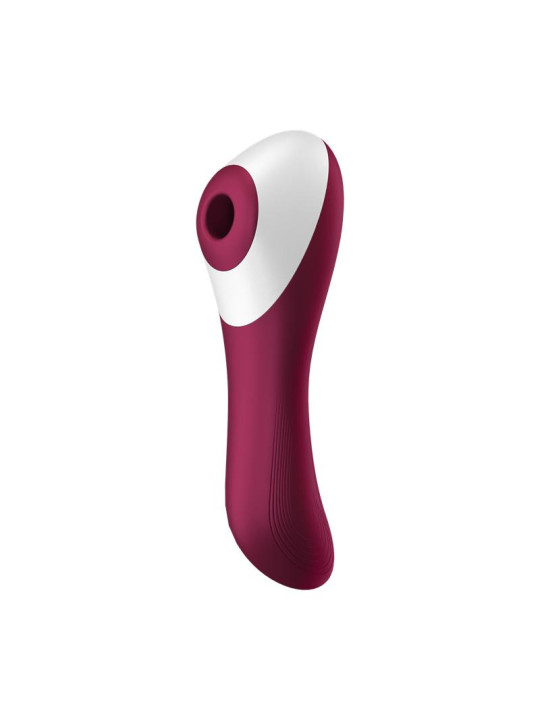 Dual Crush Vibrador y Succionador USB Rojo