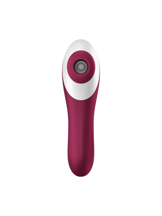 Dual Crush Vibrador y Succionador USB Rojo