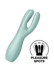 Threesome 3 Lay-on Vibrador 3 Motores Menta